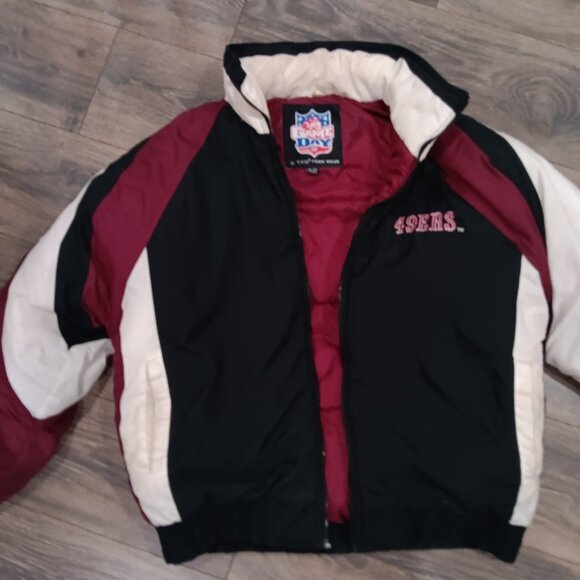 Vintage San Francisco 49ERS Jacket Size XL NFL Game Day T.F.G. Team Wear - Picture 3 of 12